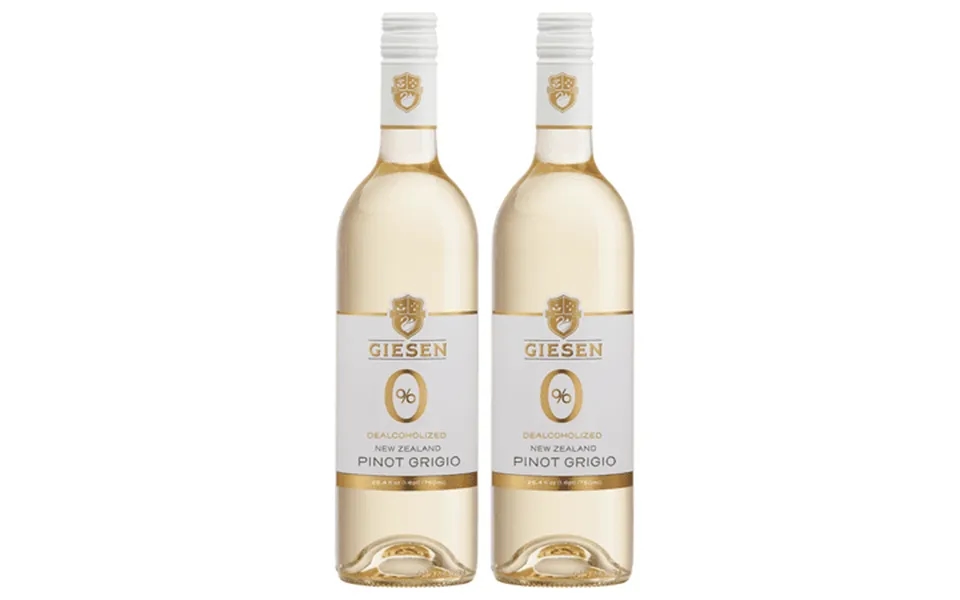 Giesen Non-alcoholic Premium Pinot Grigio - Premium Dealcoholized White Wine Pinot Gris From New Zealand 2 Pack