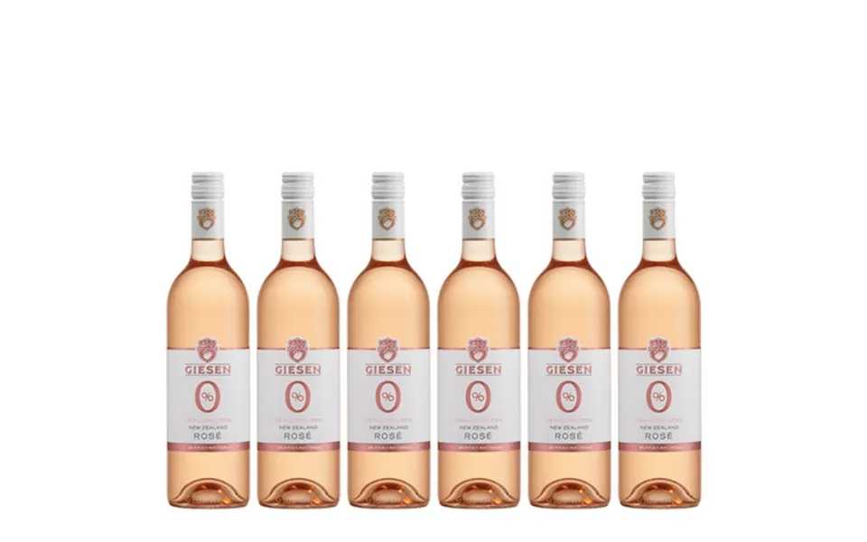 Giesen Non-alcoholic Rosé - Premium Dealcoholized Rose Wine From New Zealand 6 Pack