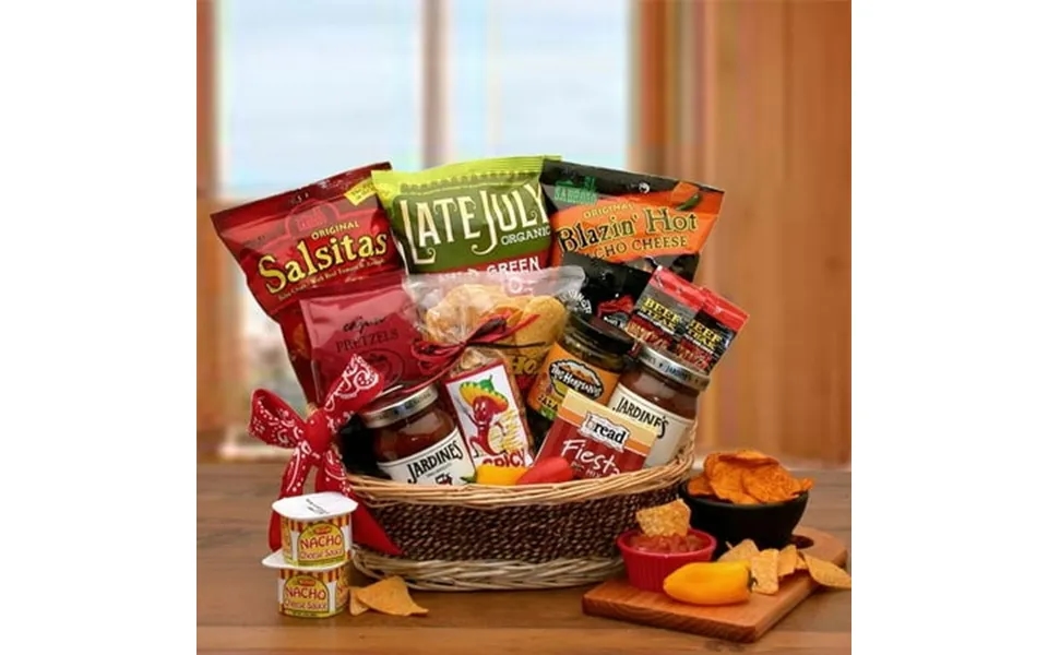 Gift Basket Drop Shipping 810811 A Little Spice Gourmet Salsa And Chips Gift Basket