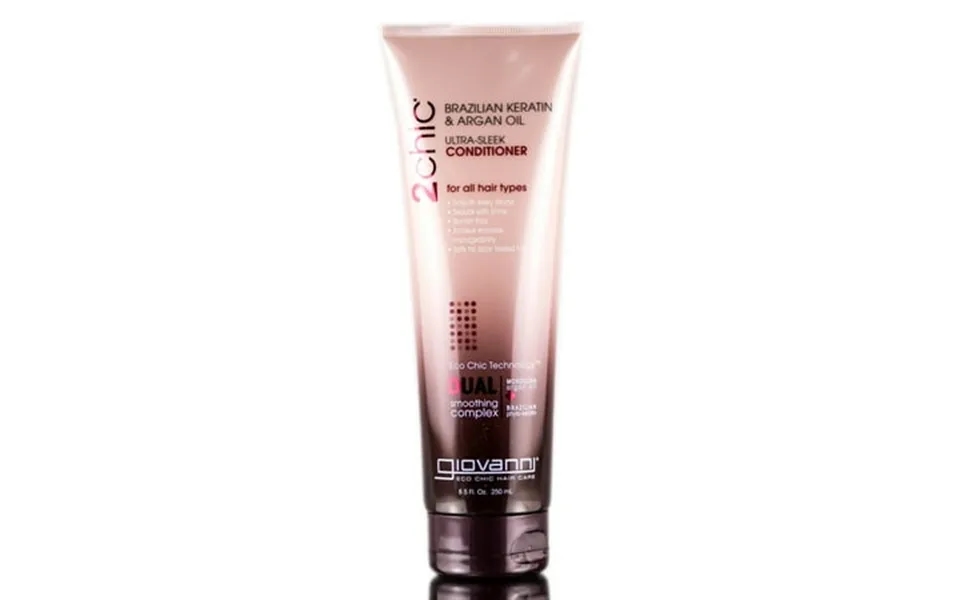 Giovanni 2chic Ultra Sleek Conditioner- 8.5 Oz - Pack Of 6 With Sleek Comb