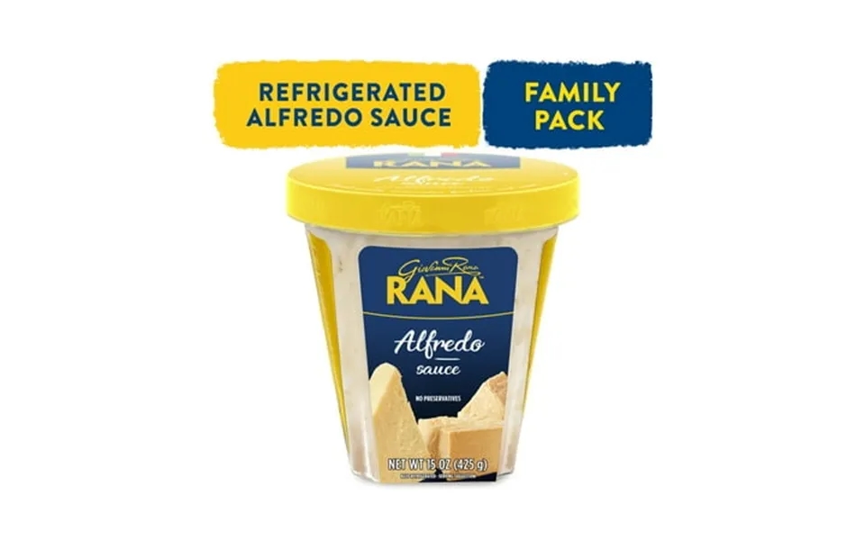 Giovanni Rana Alfredo Premium Pasta Topping Jar Family Size 15oz Serving Size 1 Refrigerated