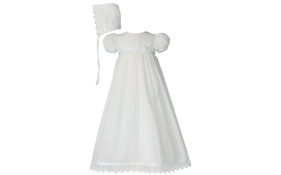 Girls 26 Cotton Christening Gown With Italian Lace Baby