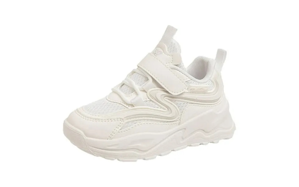 Girls Sports Shoes Fashionable New Pattern Mesh Breathable Four Seasons Comfortable Hook Loop Casual Shoes