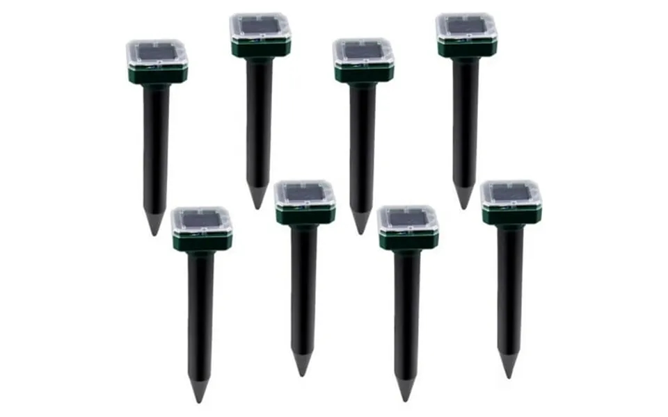 Gixusil Solar Powered Ultrasonic Mole And Pest Repellent Spikes 8 Pack