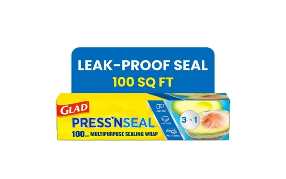 Glad Press N Seal Plastic Food Wrap 100 Sq Ft Roll