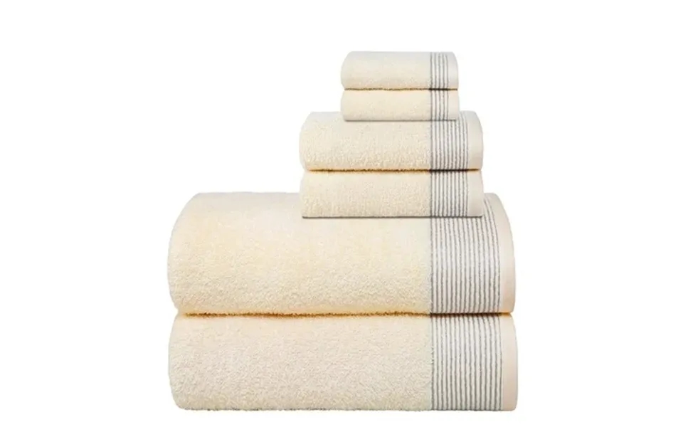 Glamburg Ultra Soft 6 Pack Cotton Towel Set Contain 2 Bath Towels 28x55 Inches 2 Hand Towels 16x24 Inches & 2 Wash Coths