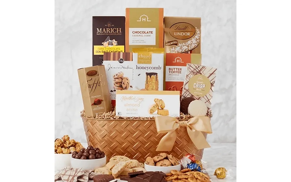 Glittering Gourmet Goodies Holiday Gift Basket