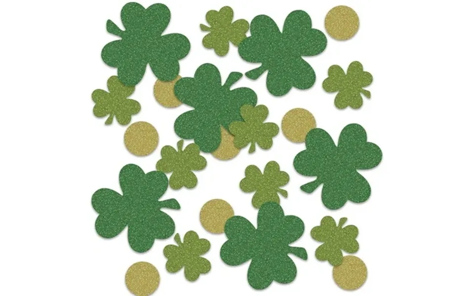 Glittery Shamrock And Coin Confetti - 1 Pack