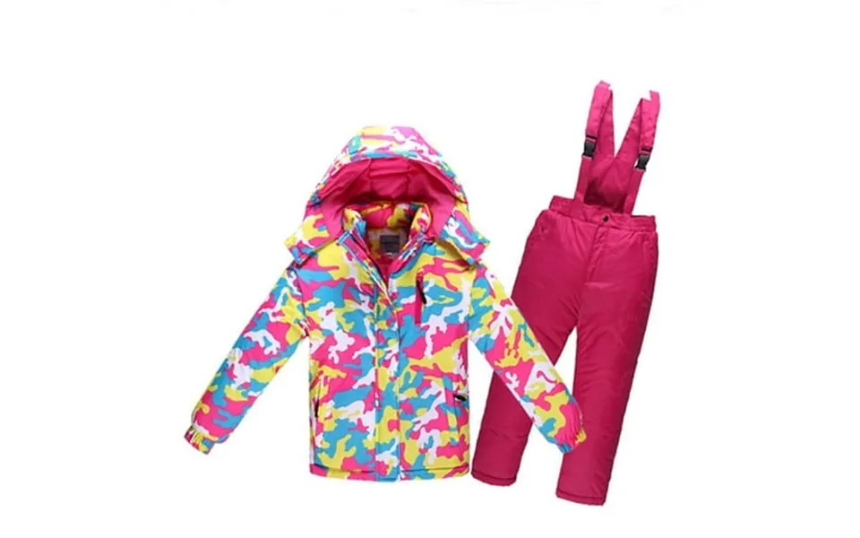 Gljltg Baby Girls Boys Snowsuit - 2 Piece Heavyweight Insulated Ski Jacket And Snow Bib