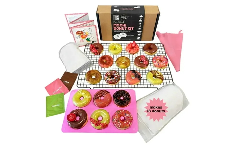 Global Grub Diy Morimoto Mochi Donut Kit Makes 18 Baked Donuts From Iron Chef Morimoto