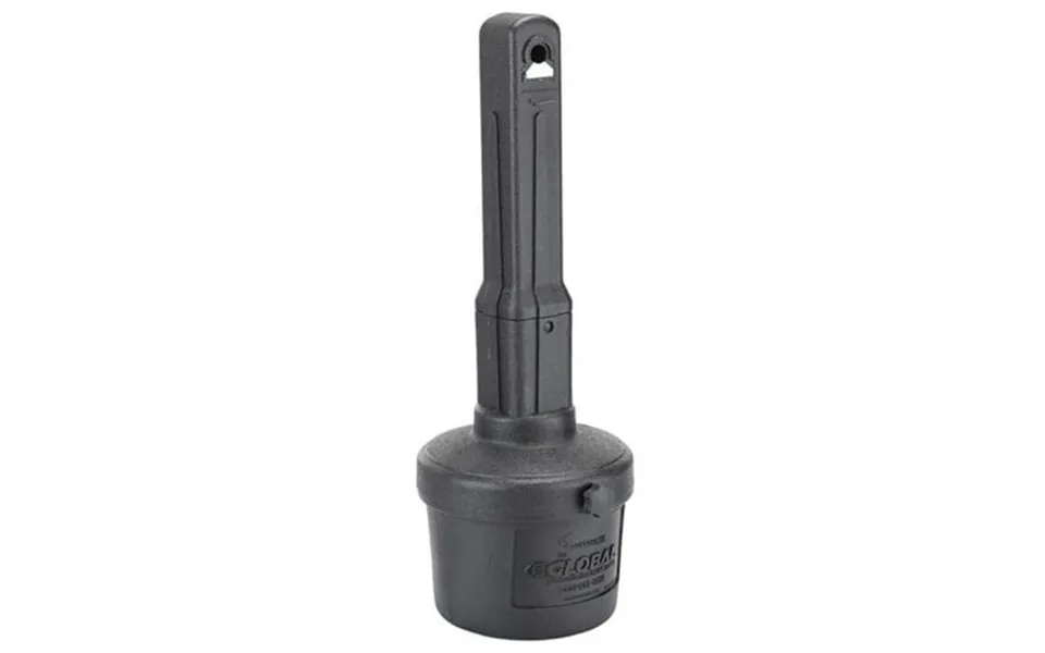 Global Industrial 1.5 Gal Flame Resistant Upright Plastic Outdoor Ashtray Black