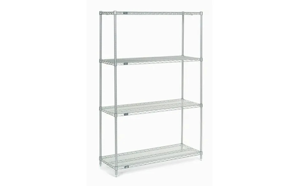 Global Industrial 36487c Nexel Chrome Wire Shelving 48 X 36 X 74 In
