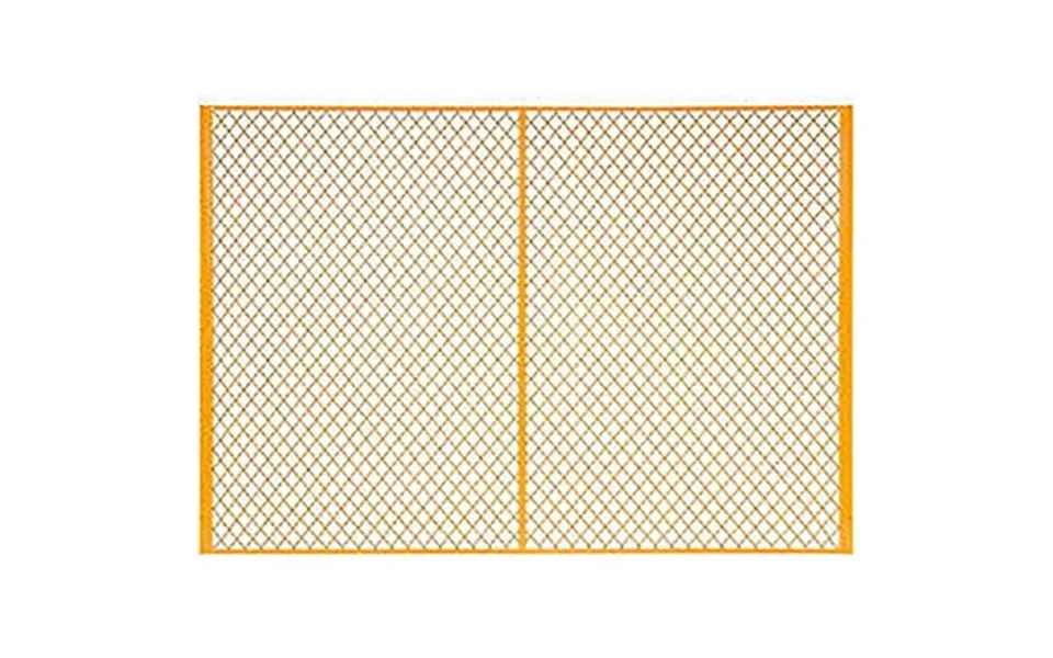 Global Industrial Machinery Wire Fence Partition Panel 7 W Yellow