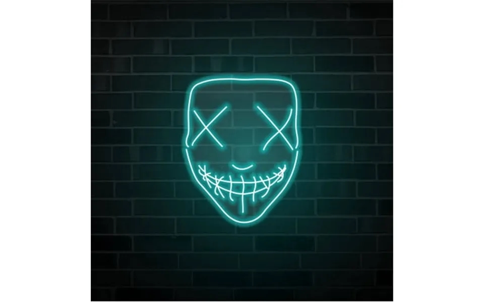 Glowneon Halloween Mask Neon Signs Halloween Wall Decor