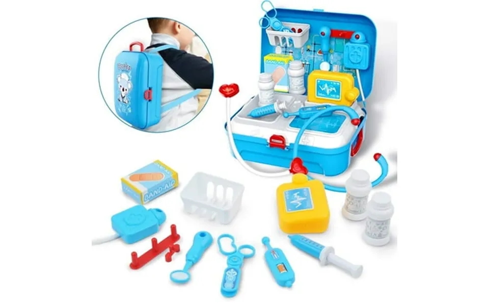 Gluaae Doctor Kit For Kids Pretend Medical Set Kids Toy Doctor Medical Playset Equipment 17pcs Educational Doctor Toys F