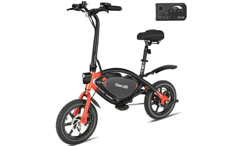 Gocio 14 Foldable Electric Bike 375wh 48v Electric Bicycles For Adults Women Teens Peak 500w City Commuter Cruiser Ebike