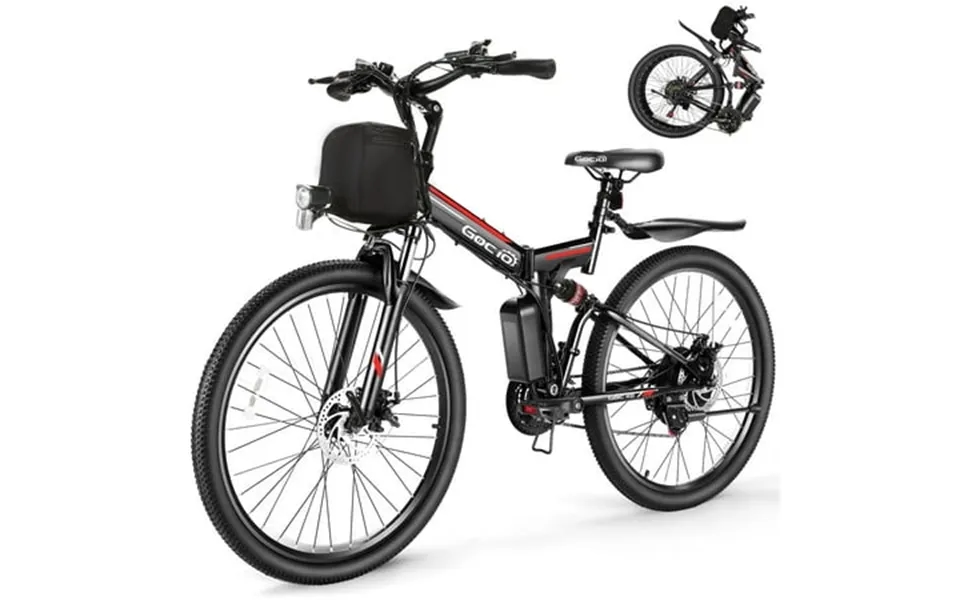 Gocio Adult Electric Bicycles Foldable Ebike 500w 26 Electric Mountain Bicycle 48v Battery Full Suspension 22mph Folding