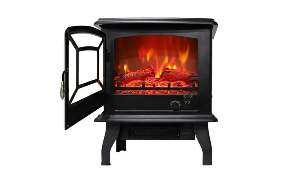 Godecor 1400w Electric Fireplace Indoor Heater With Overheat Protection