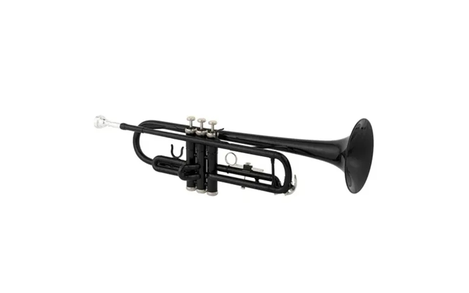 Godecor Beginner Bb Tone Adjustable Trumpet Set With Case For Student School Band Black