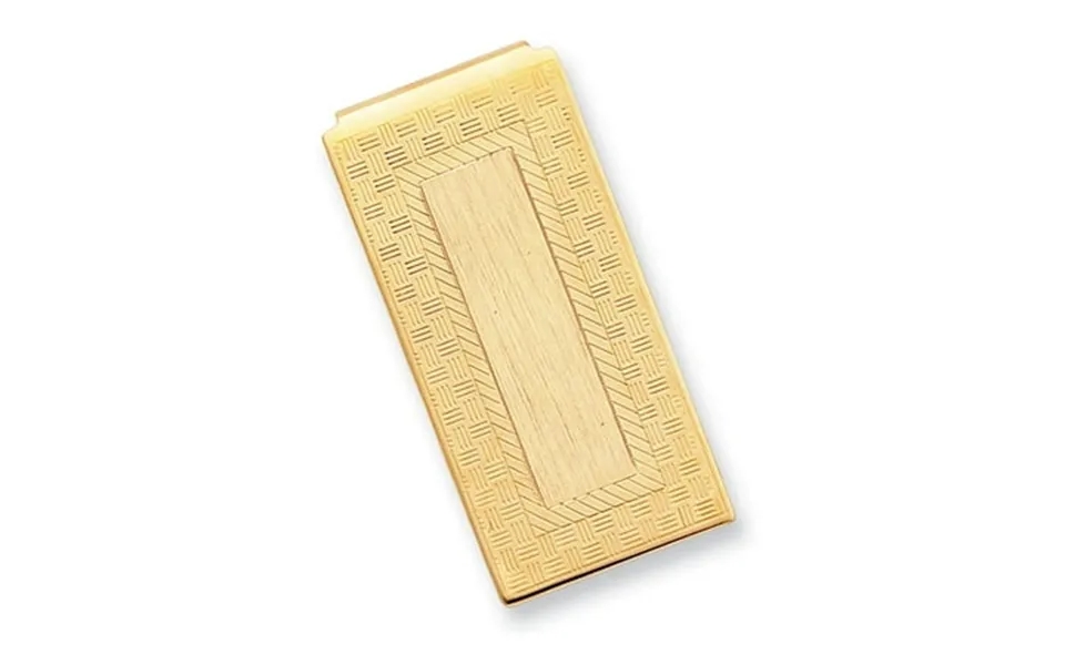 Gold Plated Kelly Waters Checkerboard Hinged Money Clip Fashion Jewelry For Dad Mens Gifts For Him