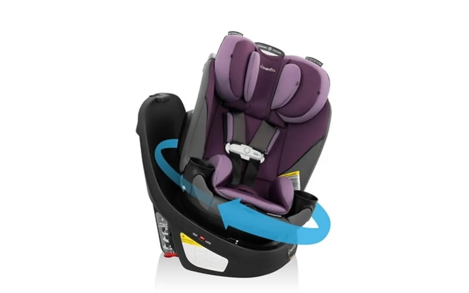 Gold Revolve360 Slim 2-in-1 Rotational Car Seat With Sensorsafe Amethyst