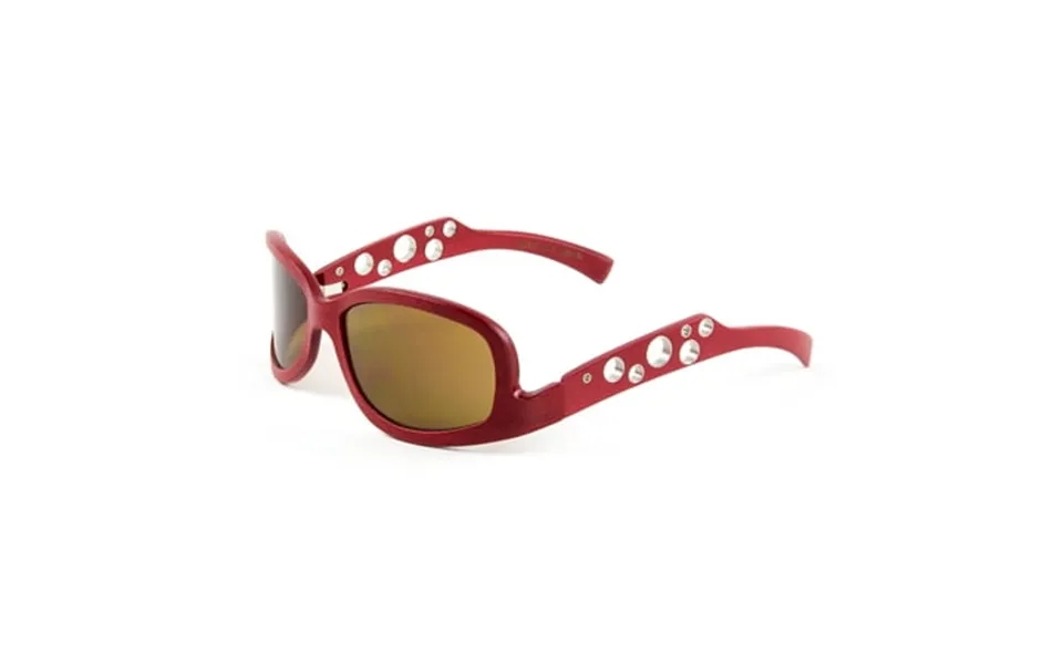 Gold & Wood Moon Wrap Around Sunglasses 59mm Red Cherry