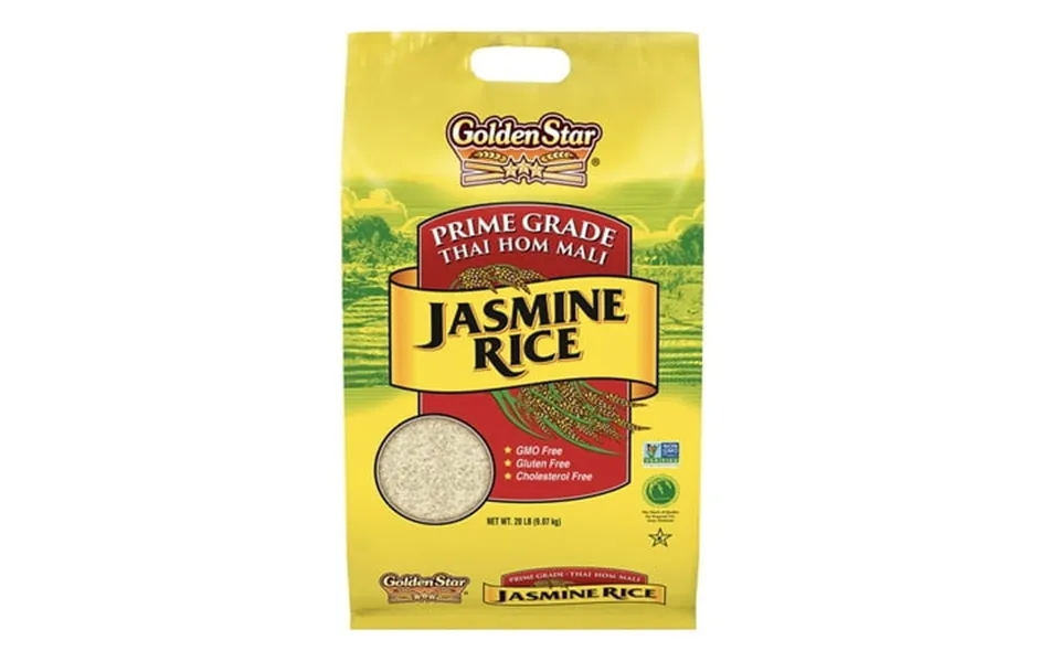 Golden Star Thai Hom Mali Jasmine Rice 20 Lbs