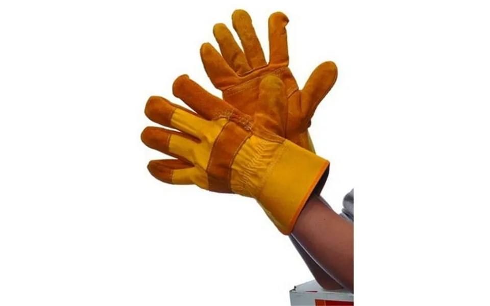 Golden Yellow Joint Leather Gloves Case Of 36