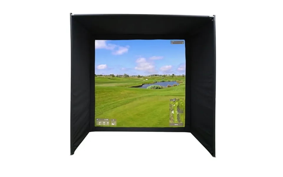 Golf Simulator Enclosure Diy 9 10 X 4 11 X 9 10 Golf Impact Screen Enclosure Golf Practice Net Golf Easy Setup