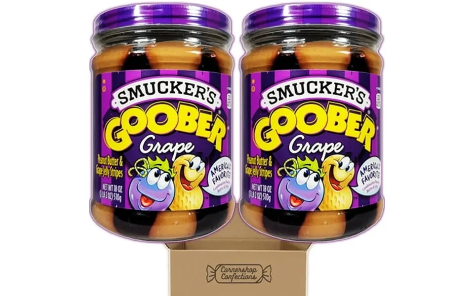 Goober Peanut Butter And Grape Jelly 2 Jar Bundle - 36 Ounces Total