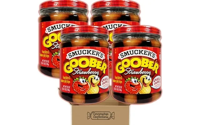 Goober Peanut Butter And Strawberry Jelly 4 Jar Bundle - 72 Ounces Total product image