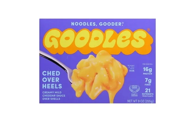 Goodles 16g Protein Ched Over Heels Mac & Cheese 9 Oz - Ched Over Heels Extra Protein Creamy Mac Hearty Meal Dinner Read product image