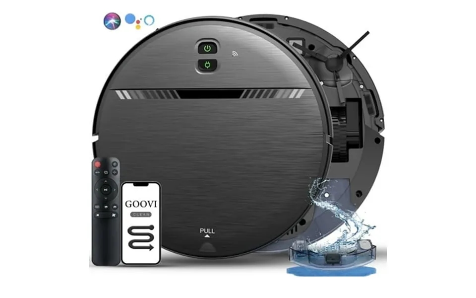 Goovi Robot Vacuum Cleaner Robot Vacuum Mop Combo With Alexa Wifi App Connection For Pet Hair Hard Floor