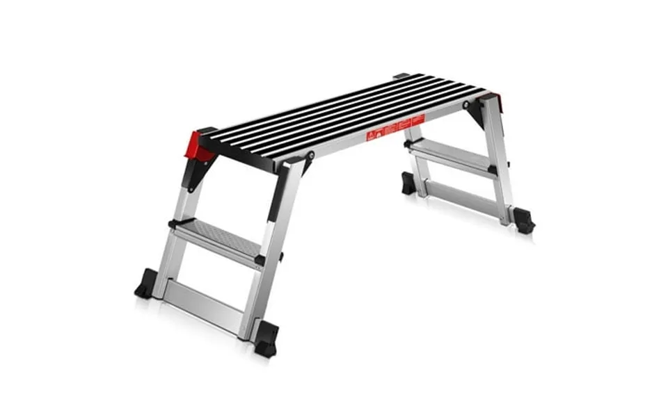 Goplus 330lbs Aluminum Step Stool Folding Bench Work Platform Non-slip Drywall Ladder