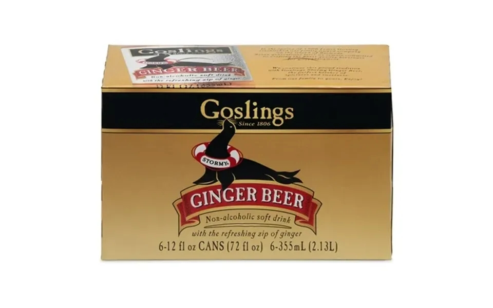 Goslings Stormy Ginger Beer Cocktail Mixer 6-12 Fl. Oz Cans