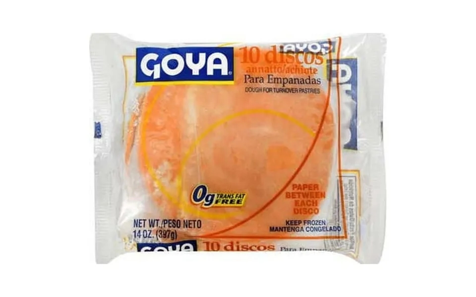 Goya Large Color Discos Pastry Dough 14 Ounce - 24 Per Case.