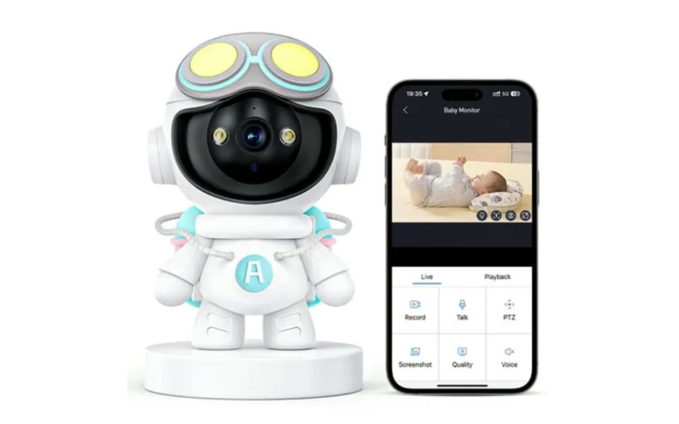 Gped 2k Indoor Security Camera For Baby Monitor Dog Camera With Motion Detection 2-way Audio & Night Vision Wifi Nanny C
