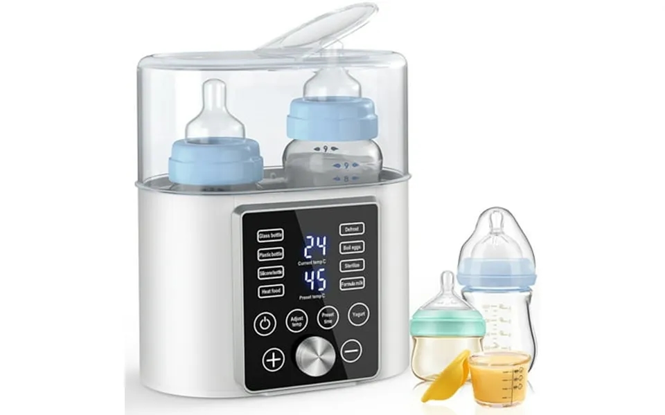 Gped Baby Bottle Warmer Dual Bottle 12-in-1 Fast Milk Warmer With 24h Accurate Temperature Control & Auto-off Baby Food