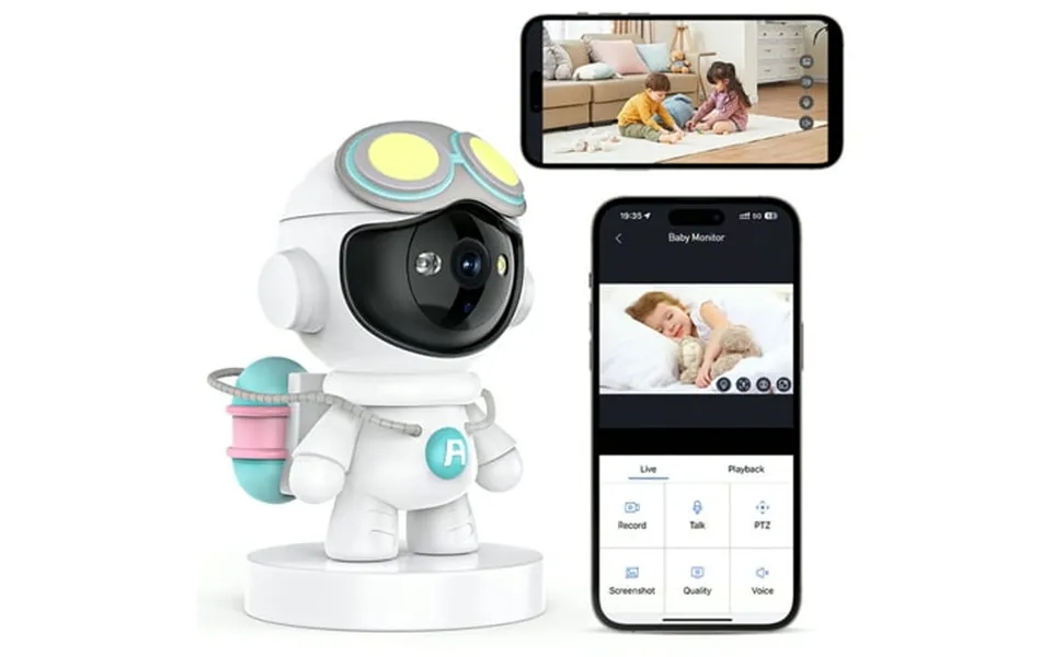 Gped Baby Monitor 1080p Hd Indoor Pan Tilt Smart Security Camera 5g Wifi Dog Camera With Night Vision & 2-way Audio Moti