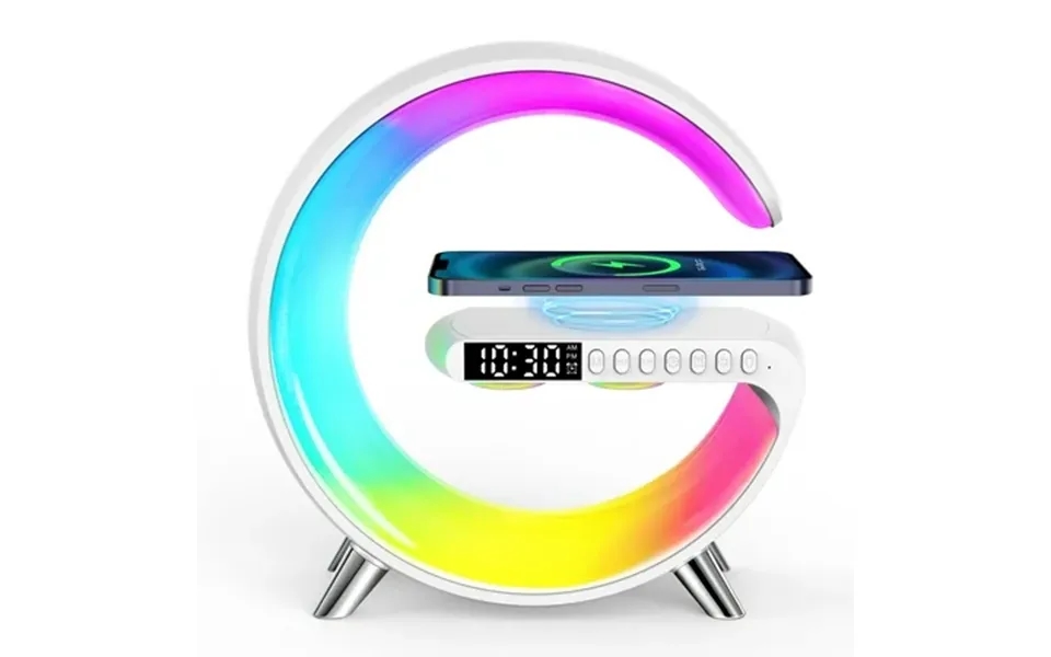 Gped Led Display Table Lamp Digital Alarm Clock Wireless Charging