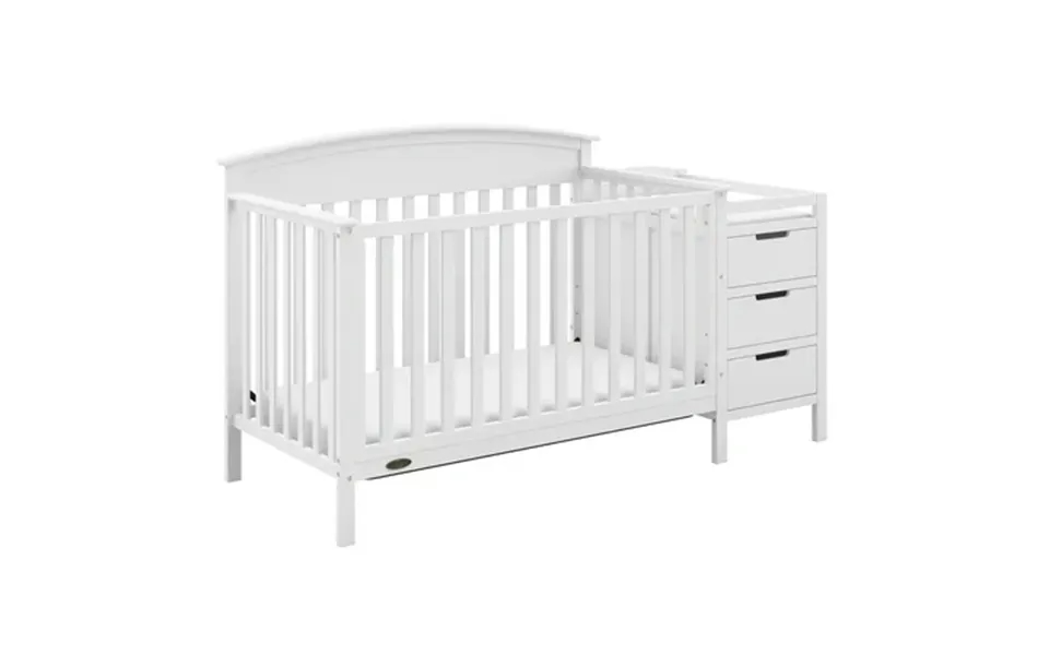 Graco Benton 4-in-1 Convertible Baby Crib And Changer White