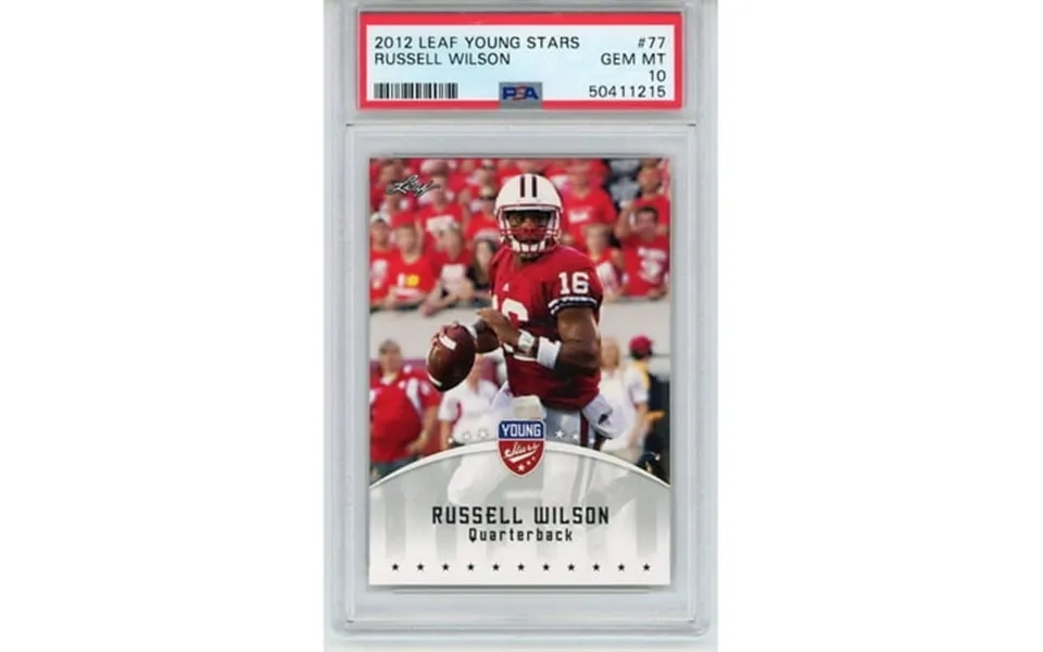 Graded 2012 Leaf Young Stars Russell Wilson 77 Rookie Rc Football Card Psa 10 Gem Mint