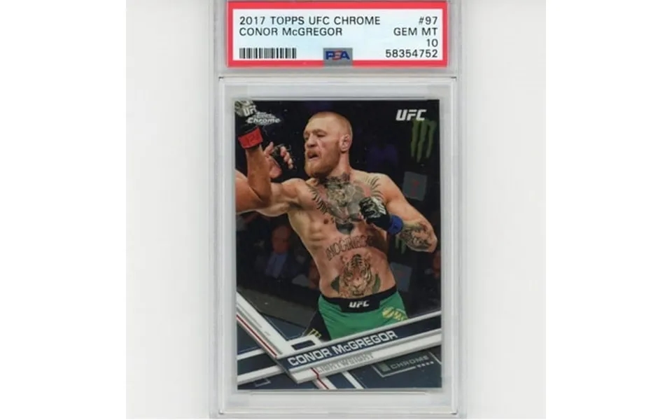 Graded 2017 Topps Chrome Conor Mcgregor 97 Ufc Mma Card Psa 10 Gem Mint