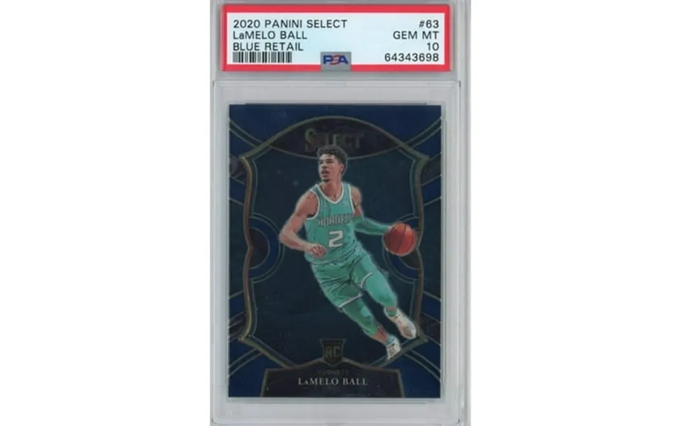 Graded 2020-21 Panini Select Lamelo Ball 63 Blue Retail Rookie Rc Basketball Card Psa 10 Gem Mint