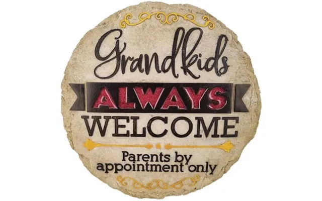 Grandkids Welcome Step Stone Decorative Wall Plaque product image