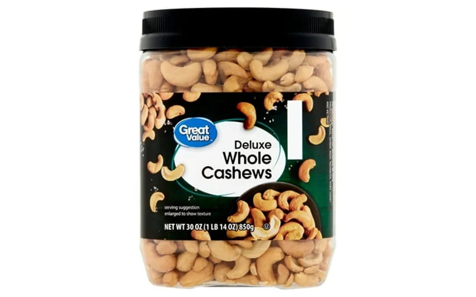 Great Value Deluxe Cashews 30 Oz