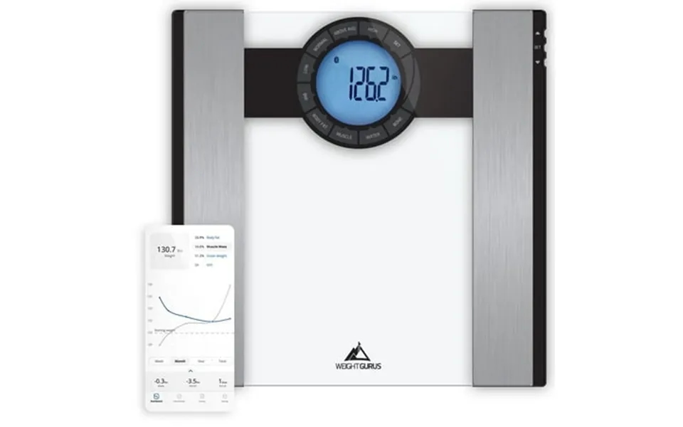 Greater Goods Bluetooth Smart Scale Measures Weight And 5 Key Metrics Lcd Wireless Technology Black 1 Pack