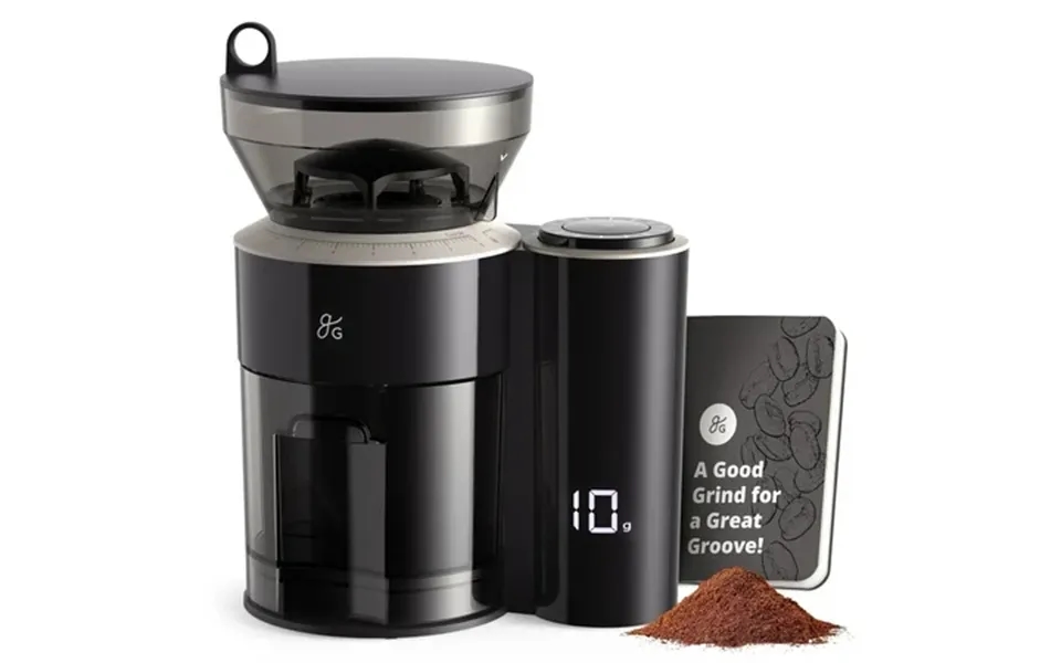 Greater Goods Burr Coffee Grinder 8 Precise Grind Settings 3-10 Cup Espresso Cupping Aeropress V60 Chemex French Press T