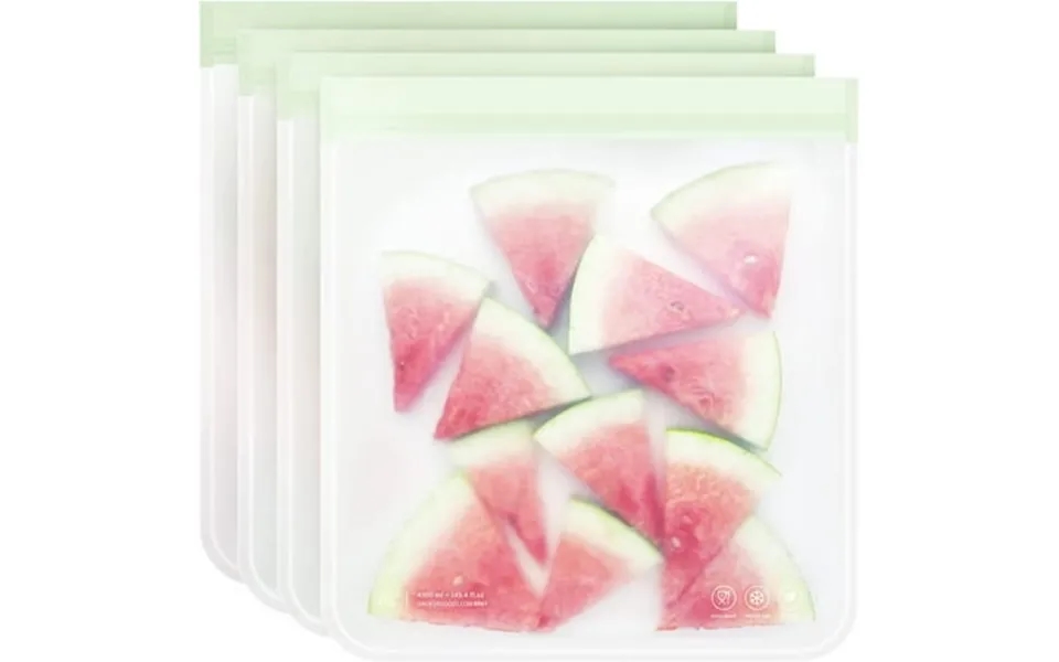 Greater Goods Reusable Food Bags Bpa Free Food Grade Snack Pouch Made From Peva Reusable Plastic Zip Bags Great For Orga