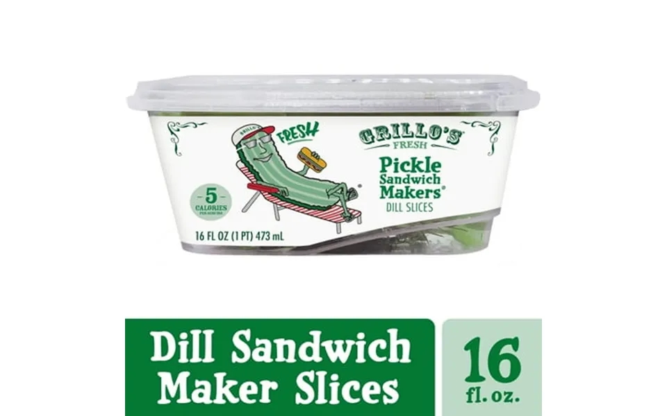 Grillo S Pickles Classic Dill Sandwich Makers 16 Fl Oz Tub